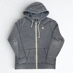 Abercrombie & Fitch Gray Full Zip Hoodie Sweatshirt Medium